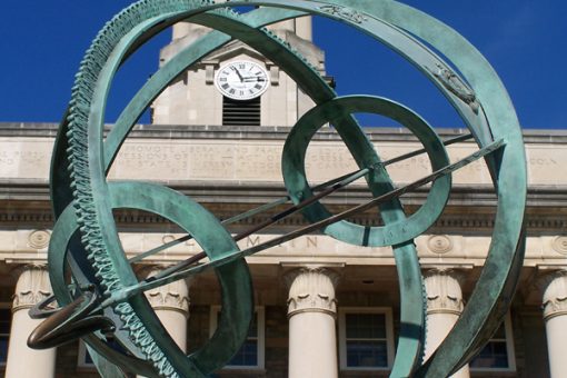 1966 Armillary Sphere in Front of Old Main at Penn State University