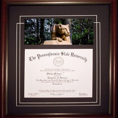 Custom Diploma Frame - Penn State Heritage