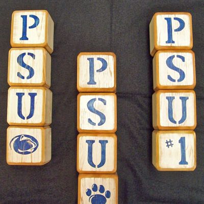 Penn State Blocks - PSU Letters