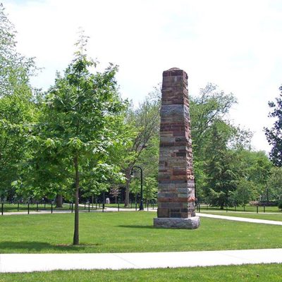 Pennsylvania Rocks - rock pillar on Penn State Campus