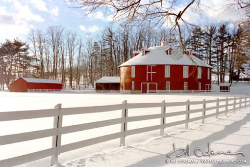 The Round Barn PSU # 76 - round red barn in Centre County