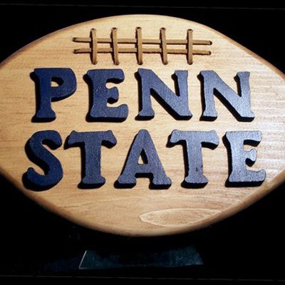 Penn State Football Wooden Plaque