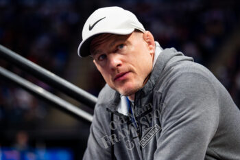 Headshot of Cael Sanderson looking toward camera